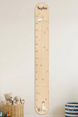 Personalised goose family growth chart with child's name Sophia