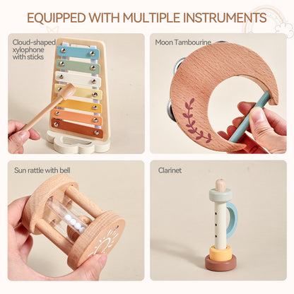 Wooden Music Toy Set - Baby Mango