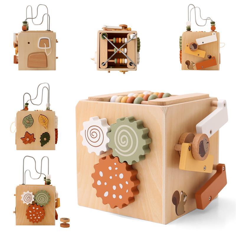 Wooden Activity Cube - Baby Mango